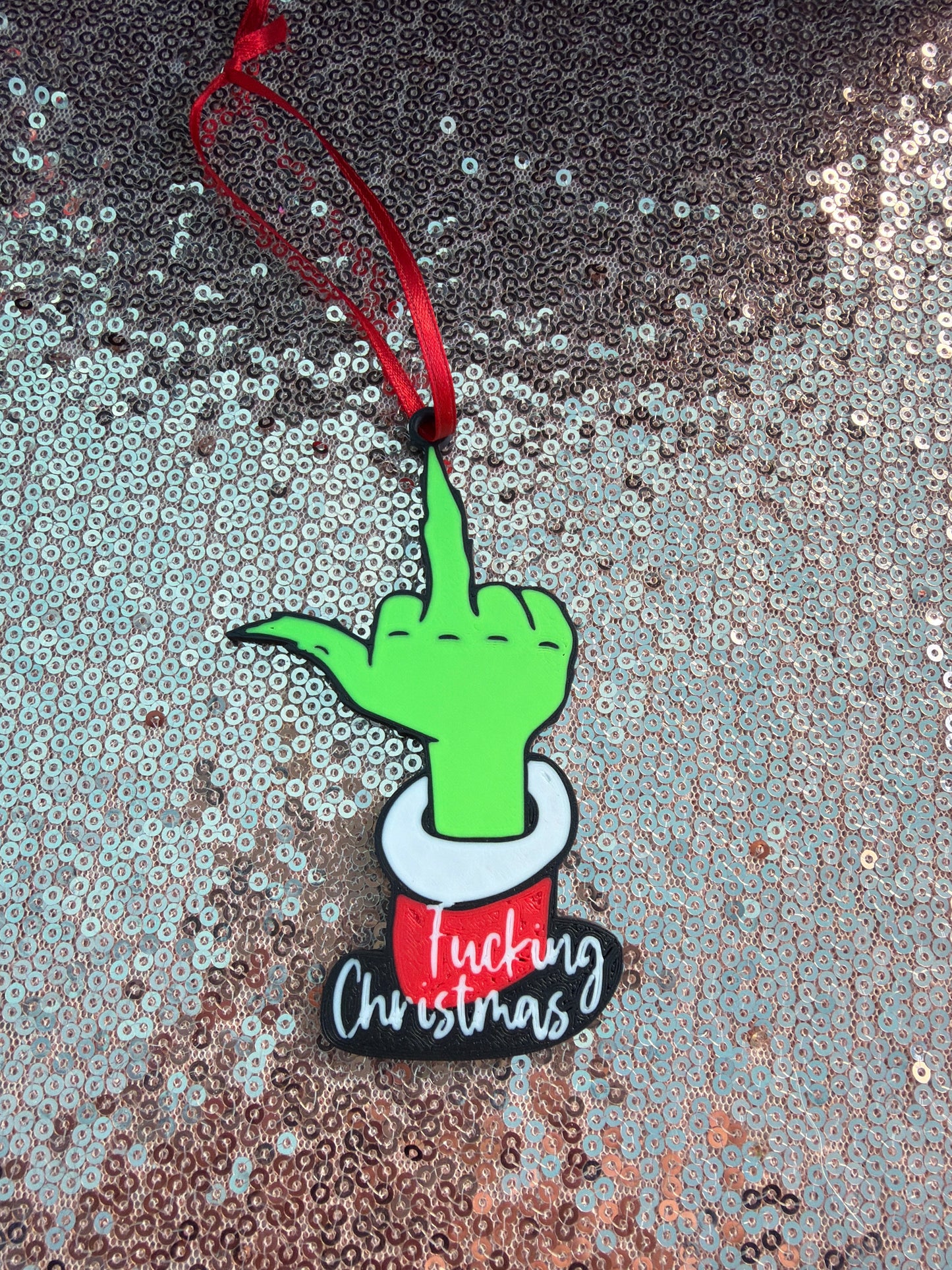 Grinch “Not Today, Christmas” Ornament