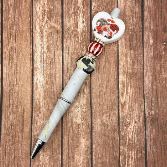 Jeweled Pen Gnome Heart