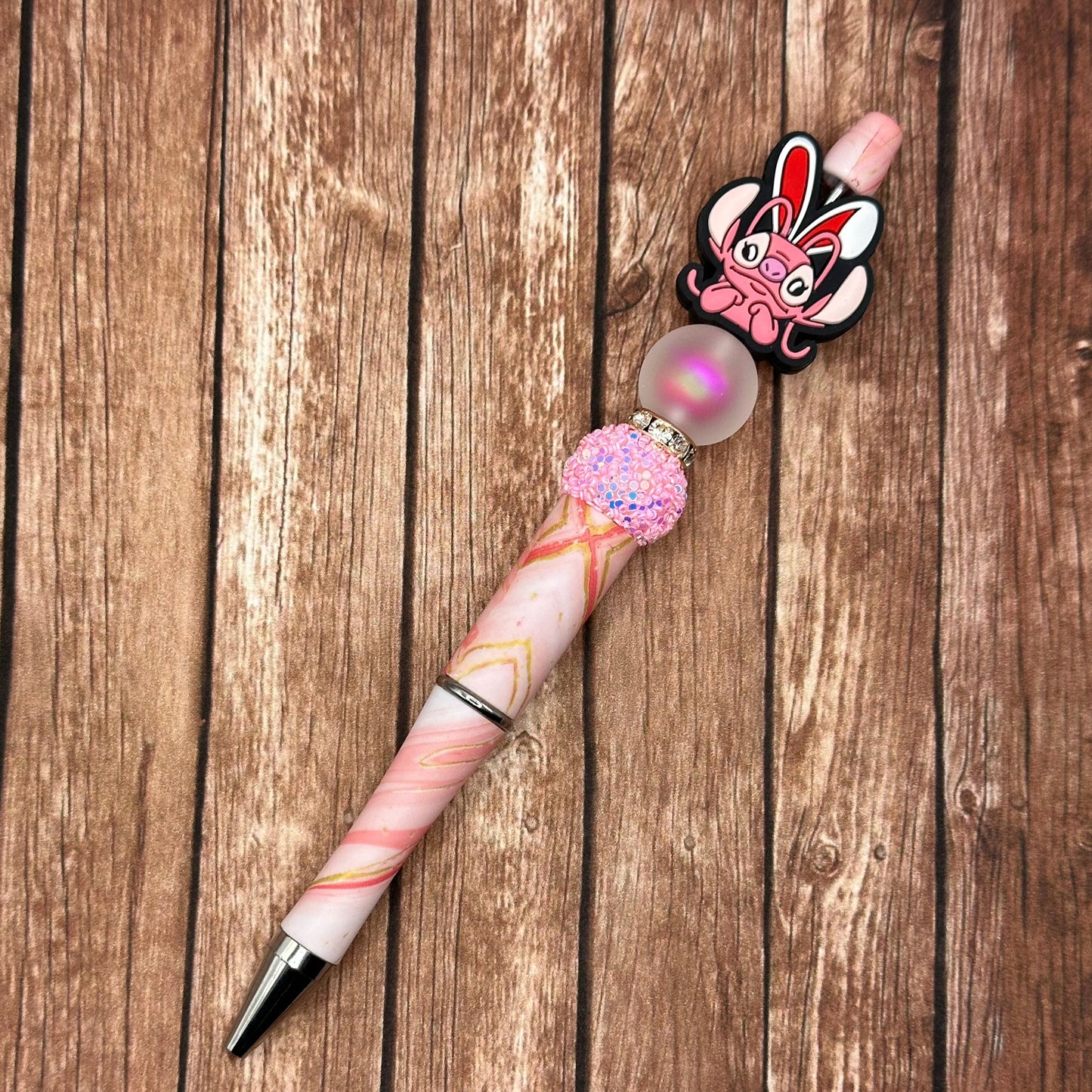 Jeweled Pen Easter Pink Alien