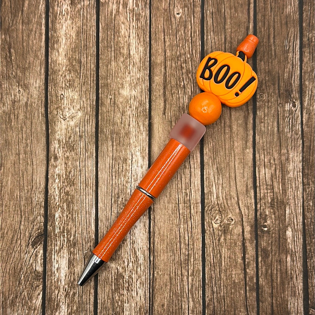 Jewel Pen Boo Pumpkin