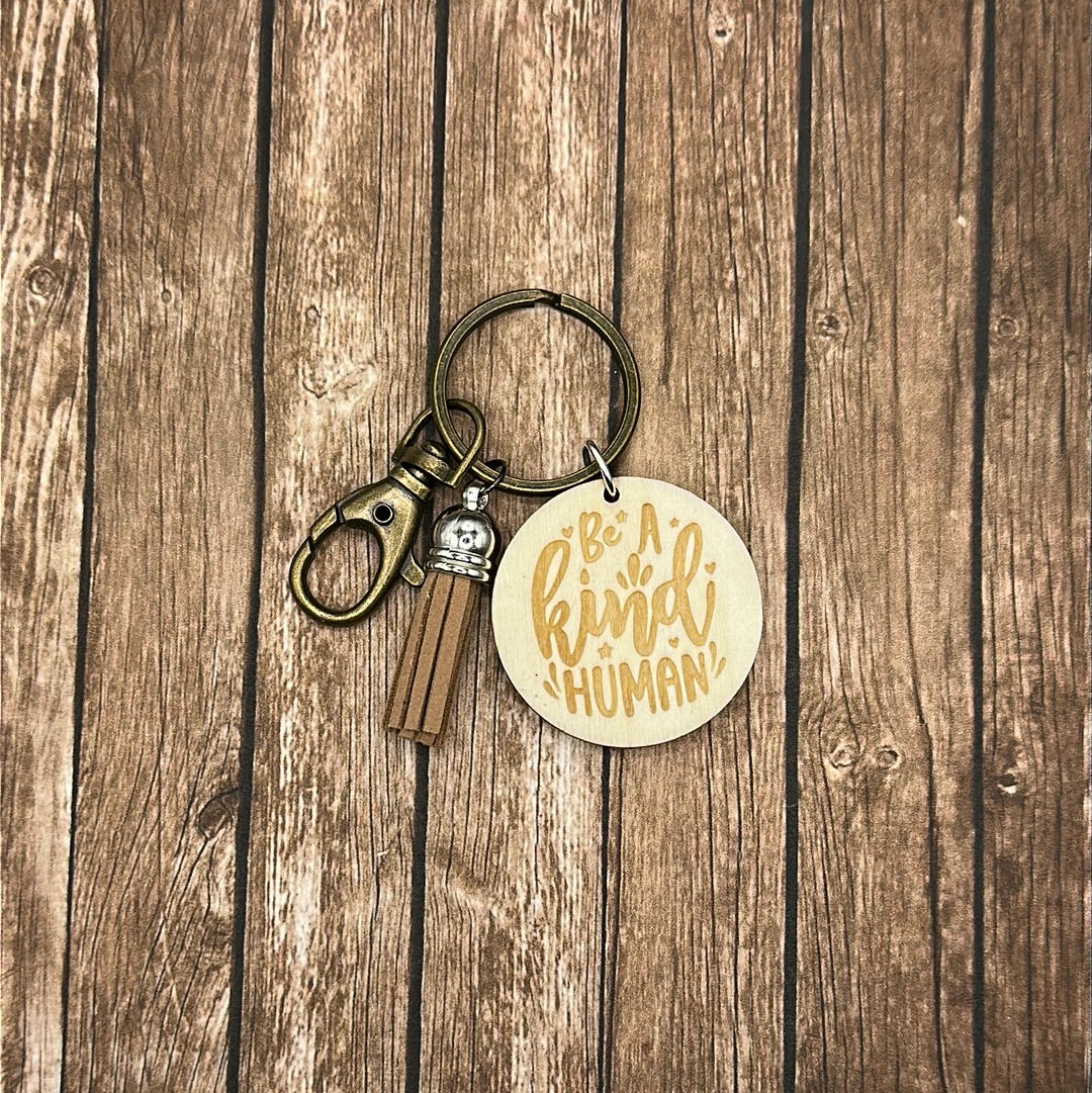 Keychain Wood Sayings