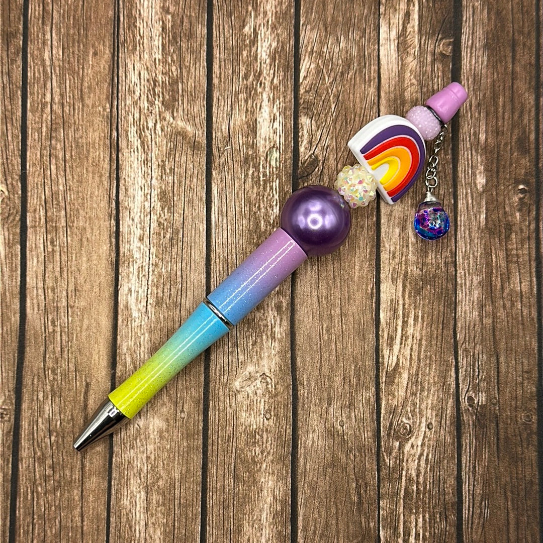 Jewel Pen Rainbow Purple/Yellow