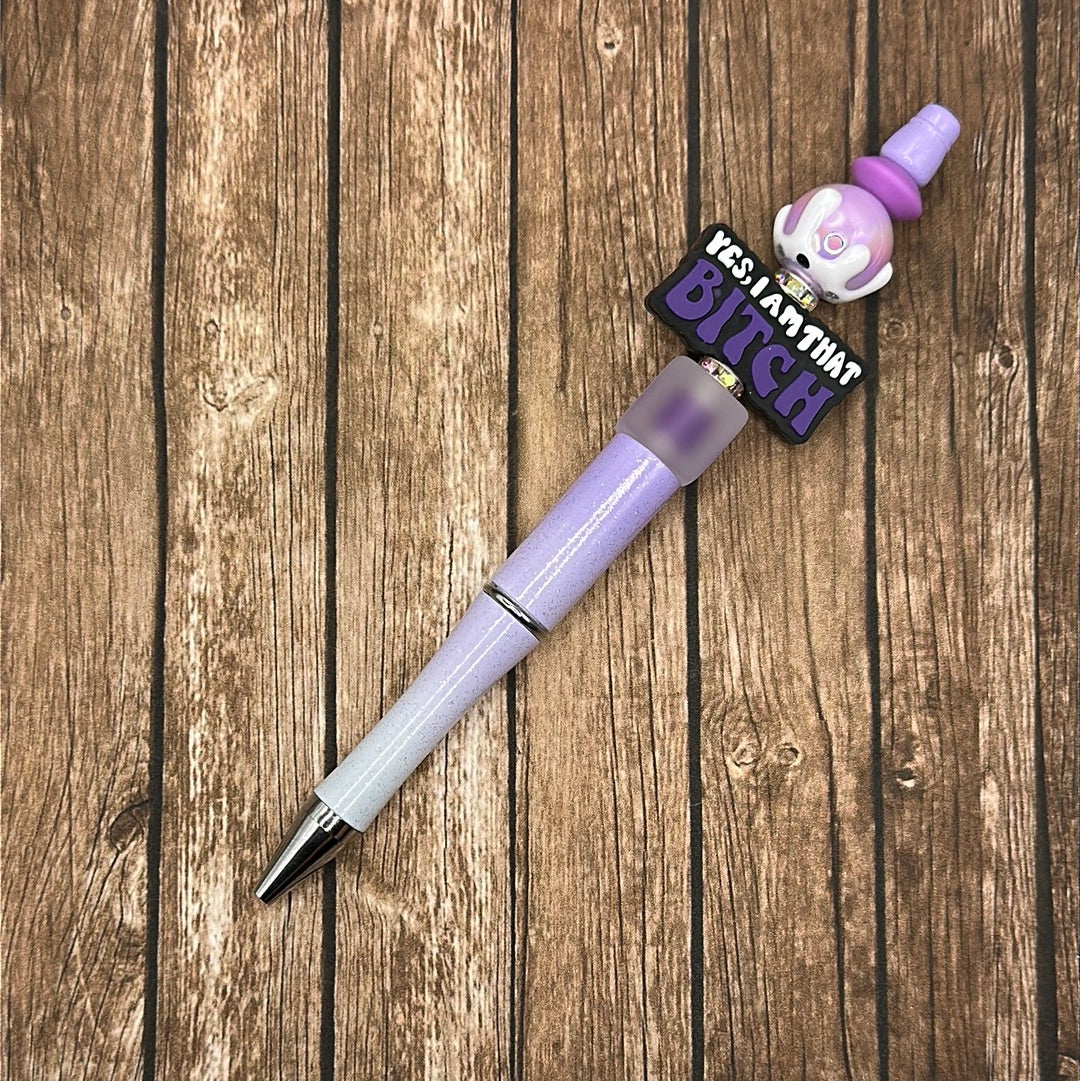 Jewel Pen I'm That B**** Purple