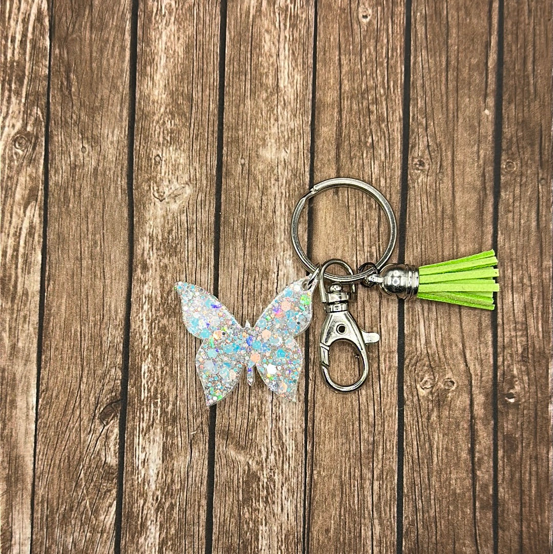 Keychain Butterfly Glitter