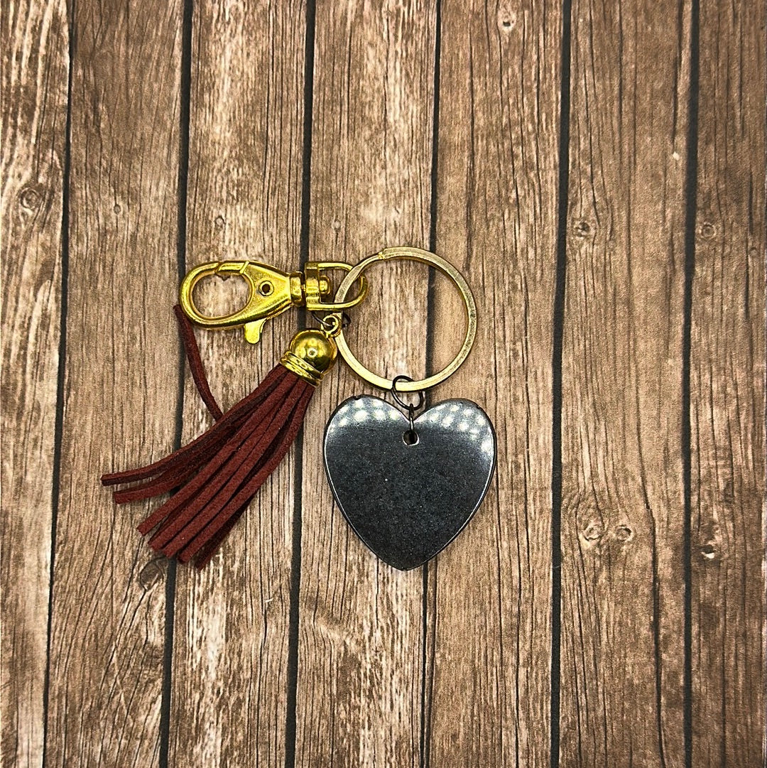 Keychain Heart Glitter