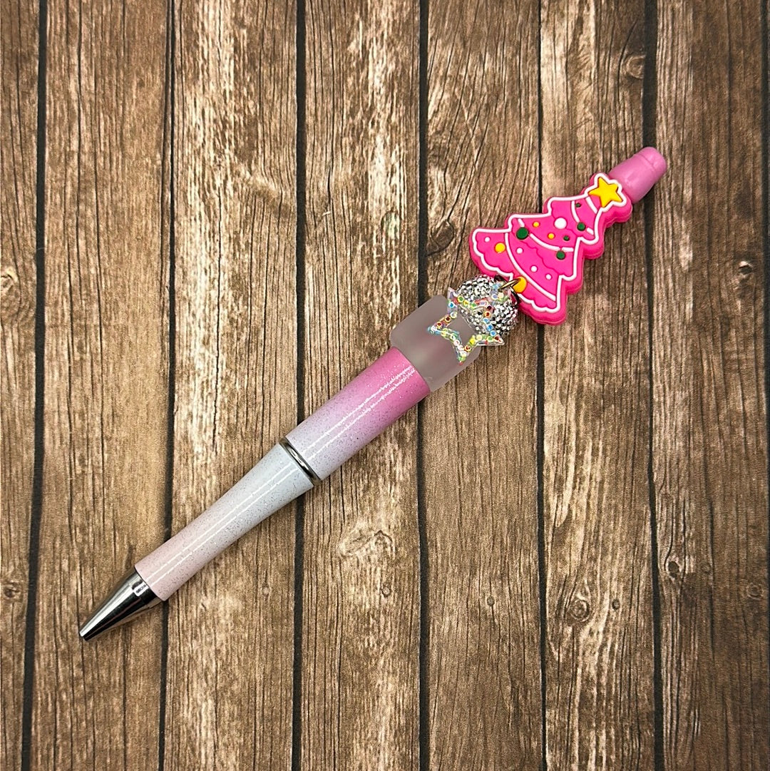 Jewel Pen Christmas Tree Pink 2